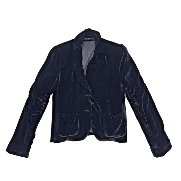 Theory Black Velvet Blazer Size 8 - Picture 1 of 7
